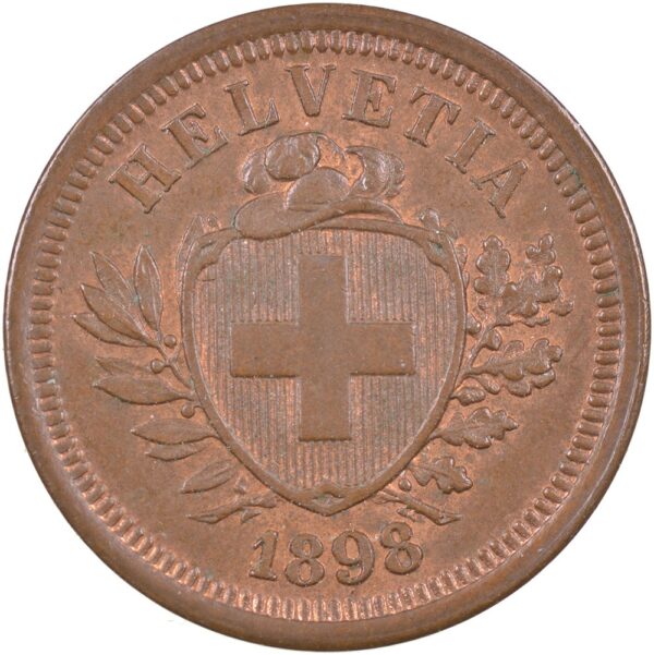 25091_1 1 Rappen, 1898, Stempelglanz