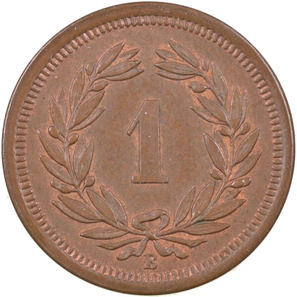 1 Rappen, 1898, Stempelglanz
