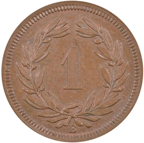 1 Rappen, 1899, unzirkuliert