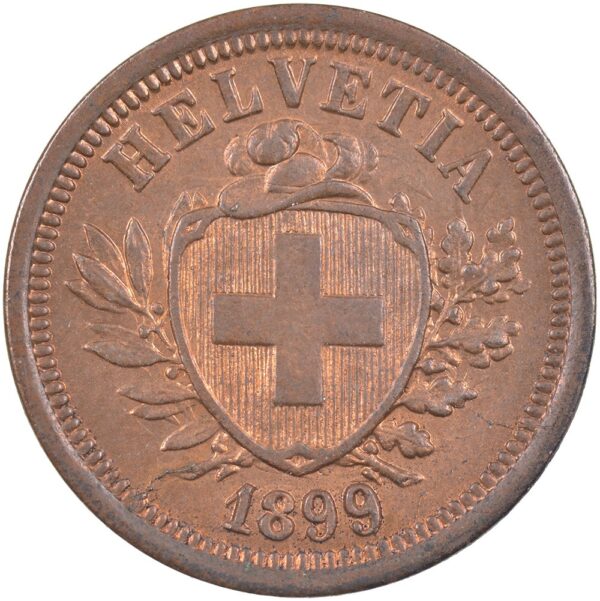 25094_1 1 Rappen, 1899, Stempelglanz
