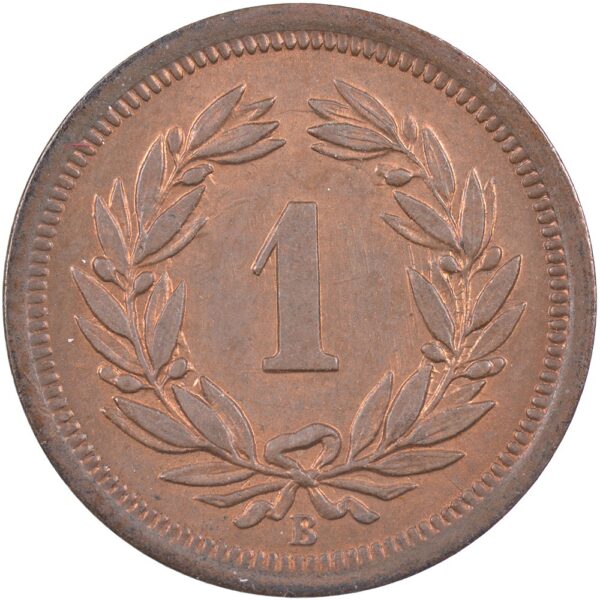 1 Rappen, 1899, Stempelglanz