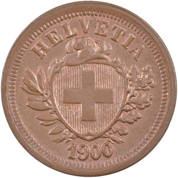 1 Rappen, 1900, Stempelglanz