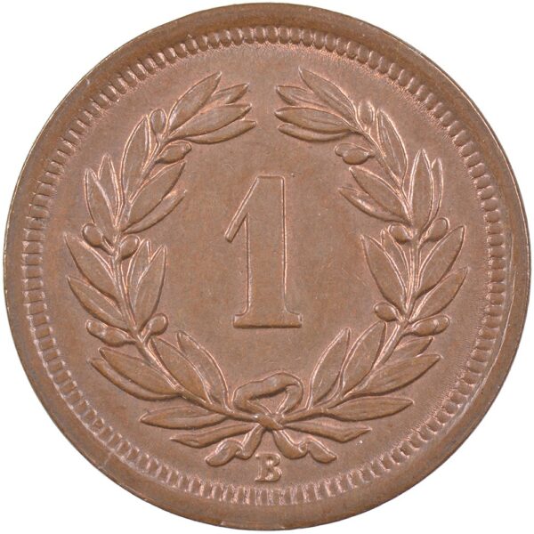 1 Rappen, 1900, Stempelglanz