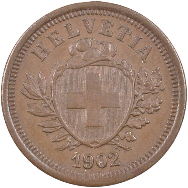 1 Rappen, 1902, unzirkuliert