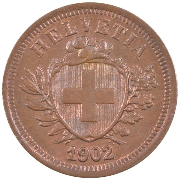 1 Rappen, 1902, Stempelglanz