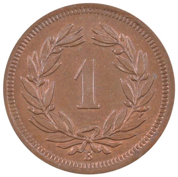 1 Rappen, 1902, Stempelglanz