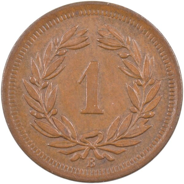 1 Rappen, 1904, unzirkuliert