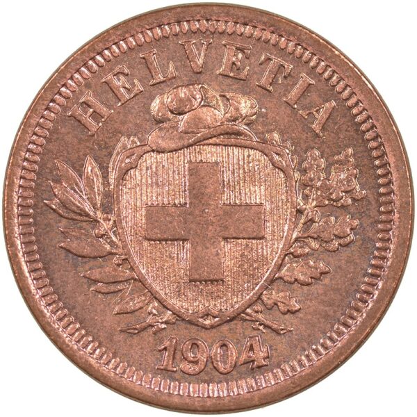 25106_1 1 Rappen, 1904, Stempelglanz