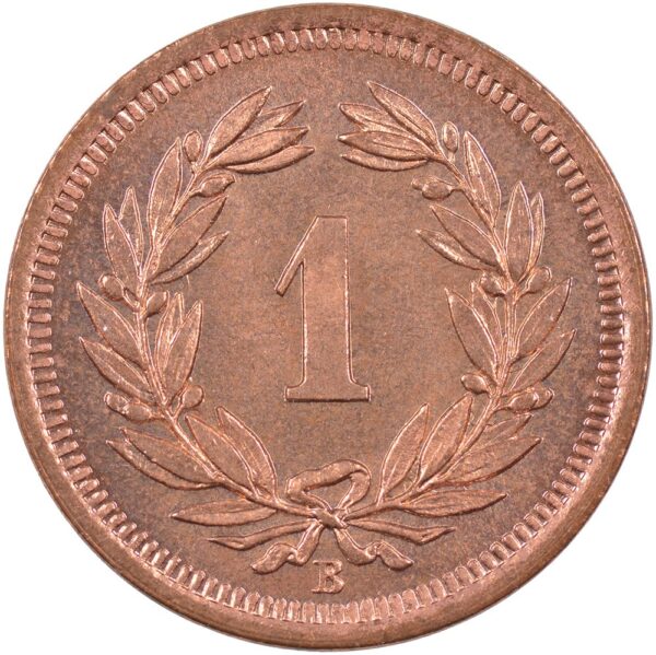 1 Rappen, 1904, Stempelglanz