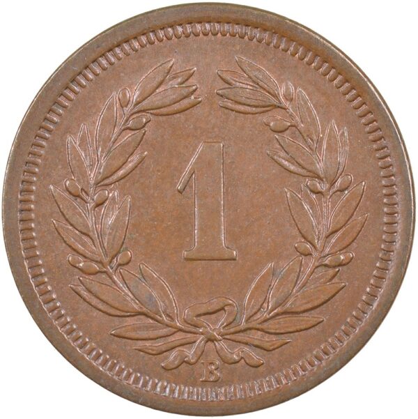 1 Rappen, 1905, unzirkuliert