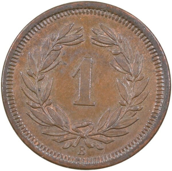 1 Rappen, 1906, unzirkuliert