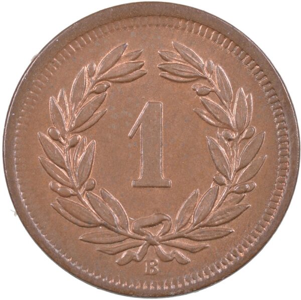 1 Rappen, 1906, Stempelglanz