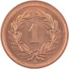 1 Rappen, 1908, Stempelglanz