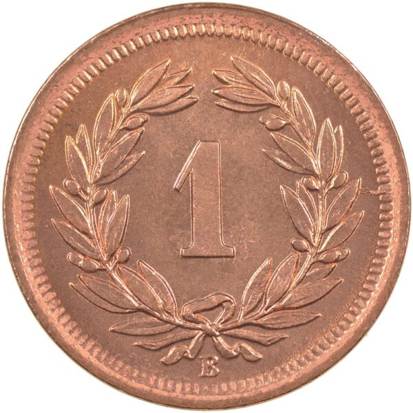 1 Rappen, 1908, Stempelglanz