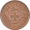 1 Rappen, 1909, Stempelglanz