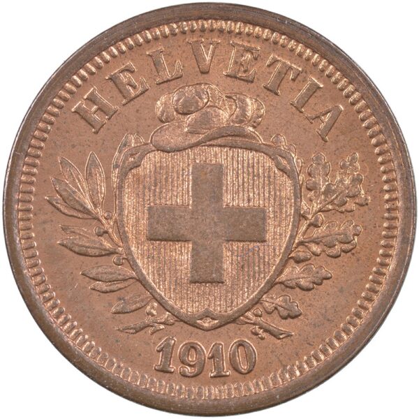 25121_1 1 Rappen, 1910, Stempelglanz