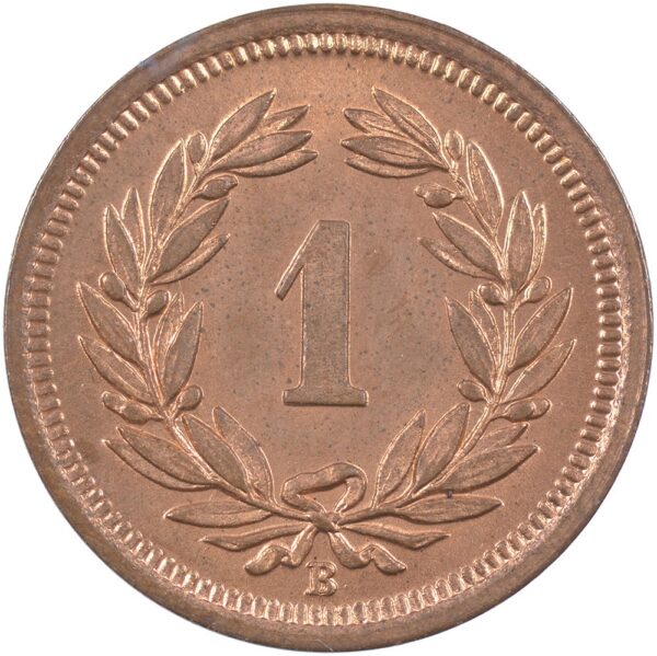 1 Rappen, 1910, Stempelglanz