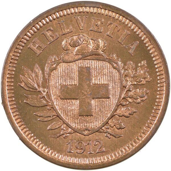 25125_1 1 Rappen, 1912, Stempelglanz