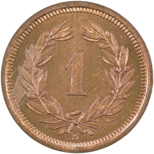 1 Rappen, 1912, Stempelglanz