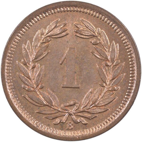 1 Rappen, 1913, Stempelglanz