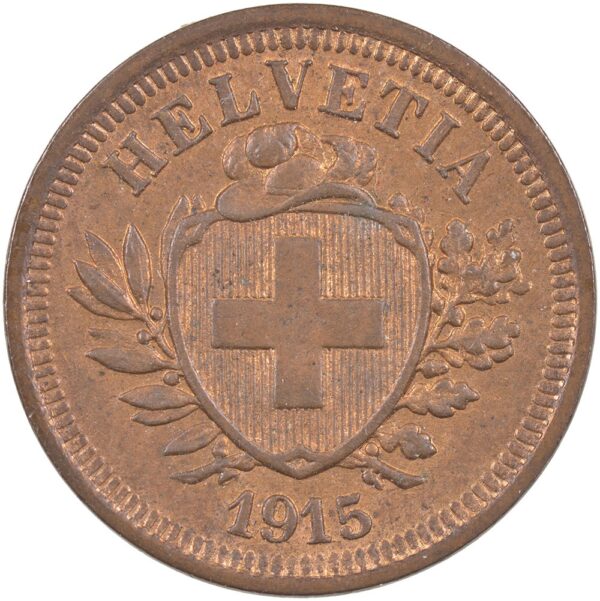 25130_1 1 Rappen, 1915, unzirkuliert