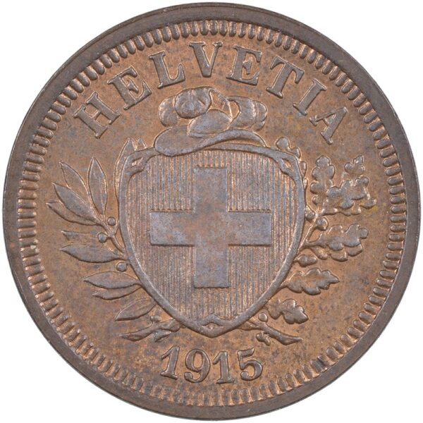 25131_1 1 Rappen, 1915, Stempelglanz
