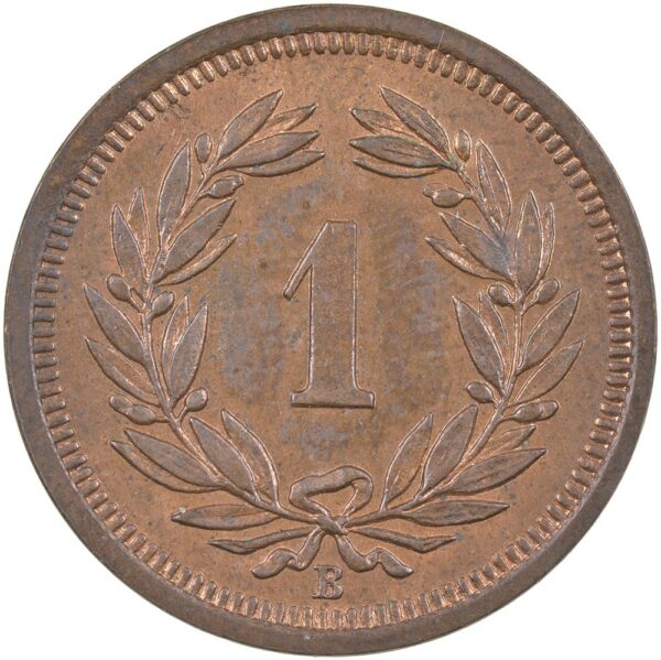 1 Rappen, 1915, Stempelglanz