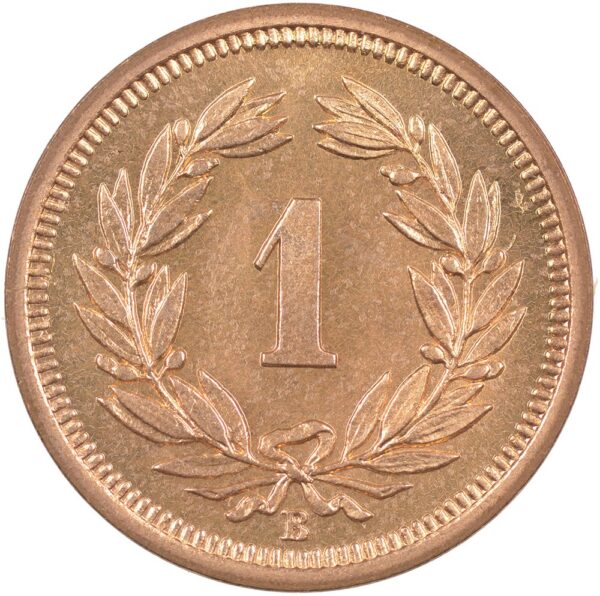 1 Rappen, 1917, Stempelglanz
