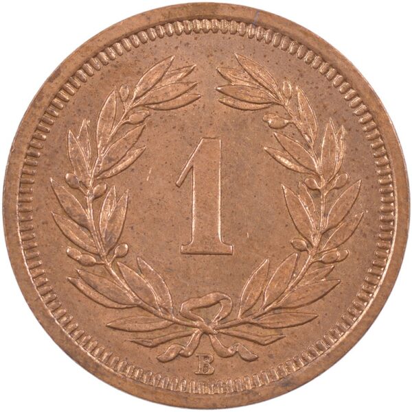 1 Rappen, 1918, Stempelglanz