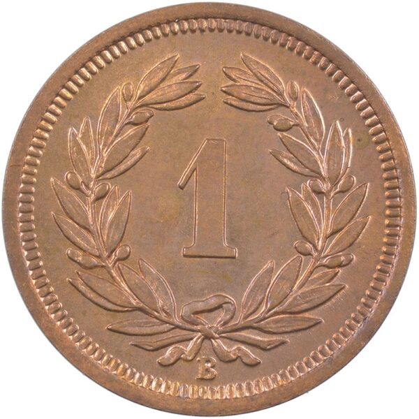 1 Rappen, 1919, Stempelglanz
