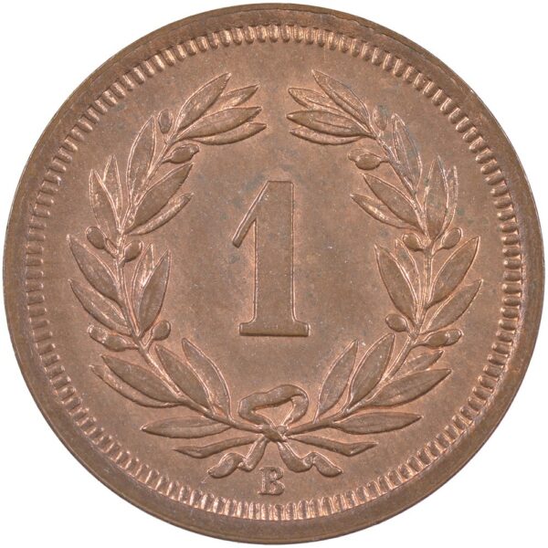 1 Rappen, 1920, Stempelglanz