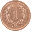 1 Rappen, 1921, Stempelglanz