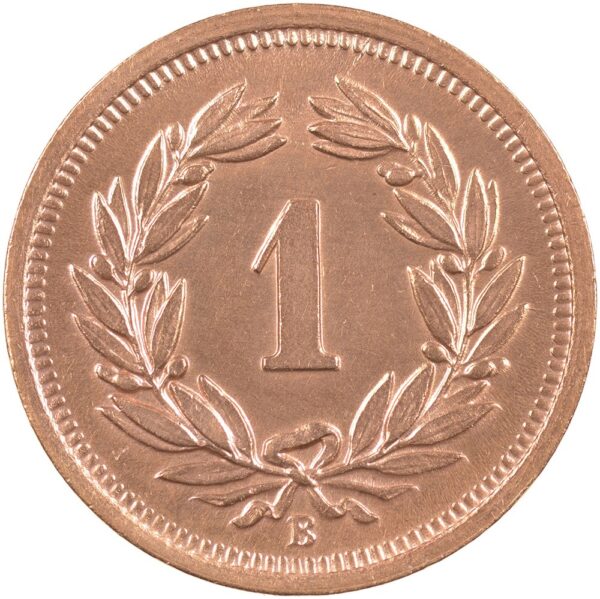 1 Rappen, 1921, Stempelglanz