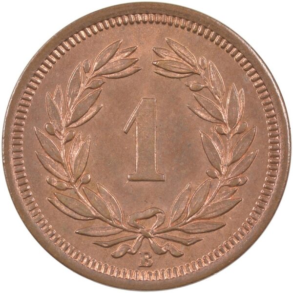 1 Rappen, 1925, Stempelglanz