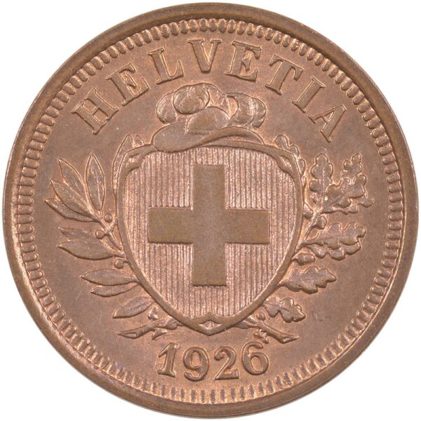 25146_1 1 Rappen, 1926, Stempelglanz