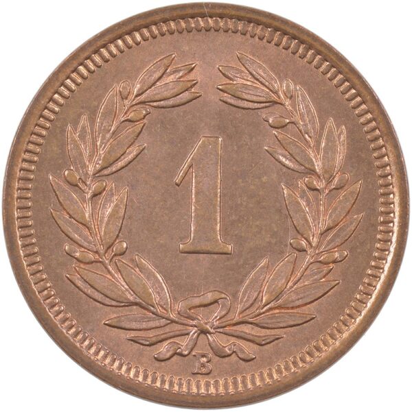 1 Rappen, 1926, Stempelglanz