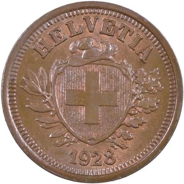 25148_1 1 Rappen, 1928, Stempelglanz