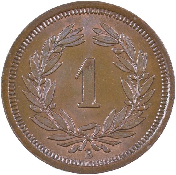 1 Rappen, 1928, Stempelglanz