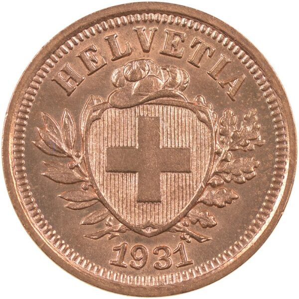 25156_1 1 Rappen, 1931, Stempelglanz