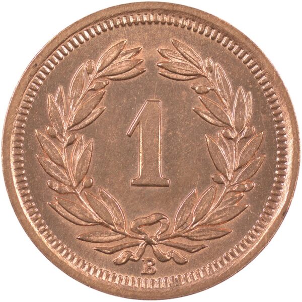 1 Rappen, 1931, Stempelglanz