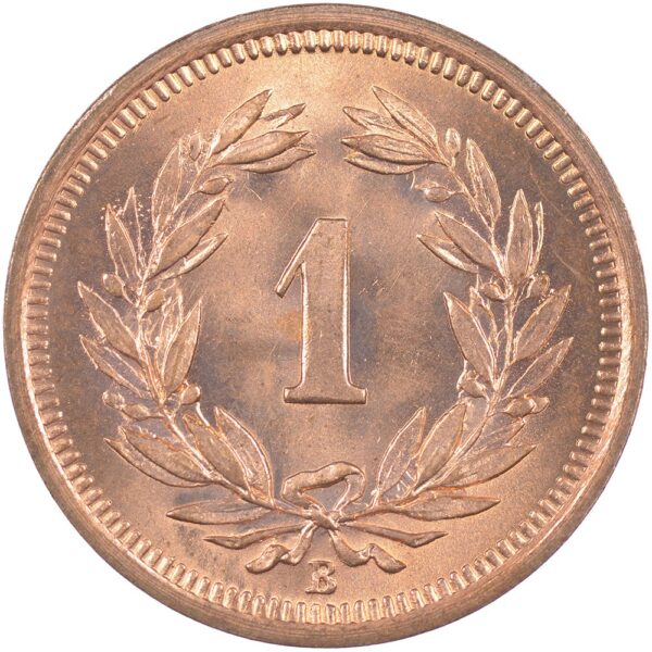 1 Rappen, 1932, Stempelglanz