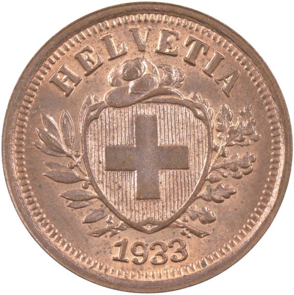 25160_1 1 Rappen, 1933, Stempelglanz