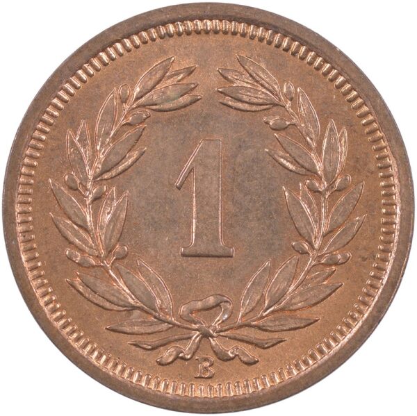 1 Rappen, 1934, Stempelglanz