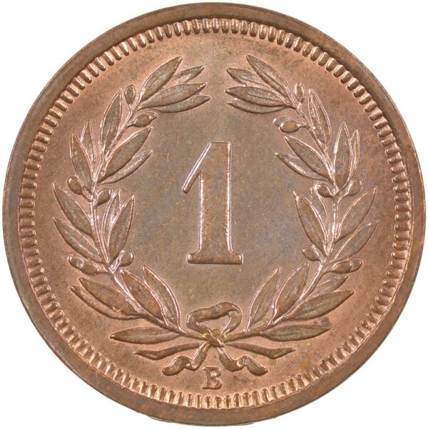 1 Rappen, 1936, Stempelglanz