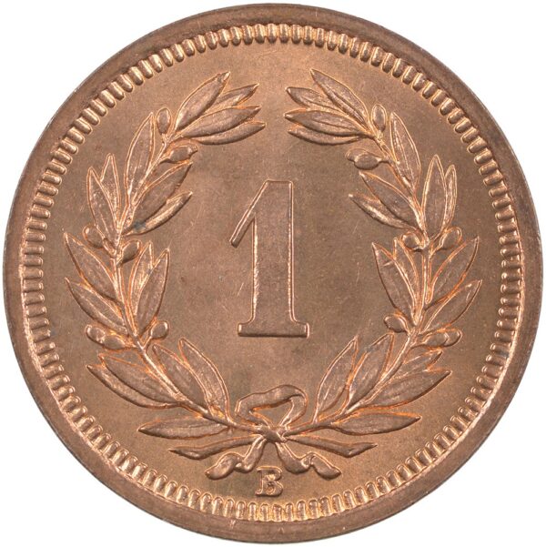 1 Rappen, 1937, Stempelglanz