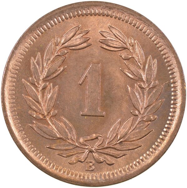 1 Rappen, 1940, Stempelglanz