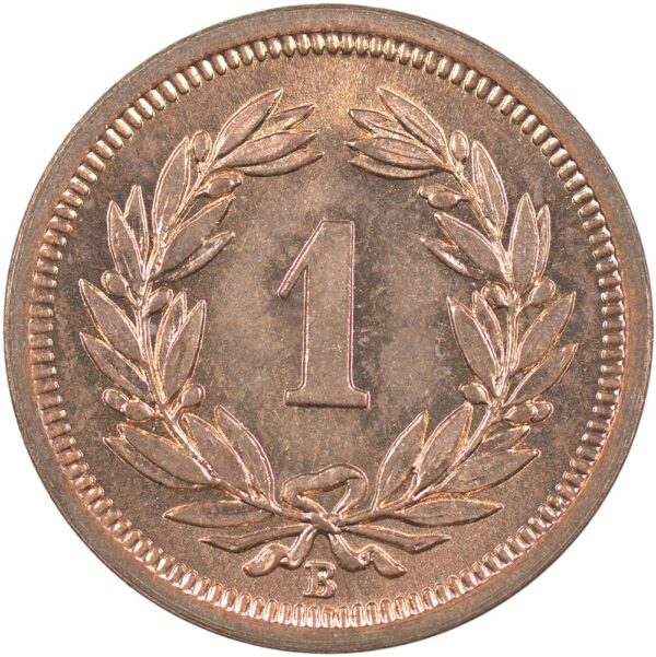 1 Rappen, 1941, Stempelglanz