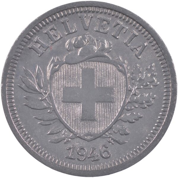 25181_1 1 Rappen, 1946, Stempelglanz
