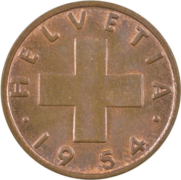 25189_1 1 Rappen, 1954, unz/stgl