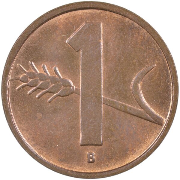 1 Rappen, 1954, unz/stgl